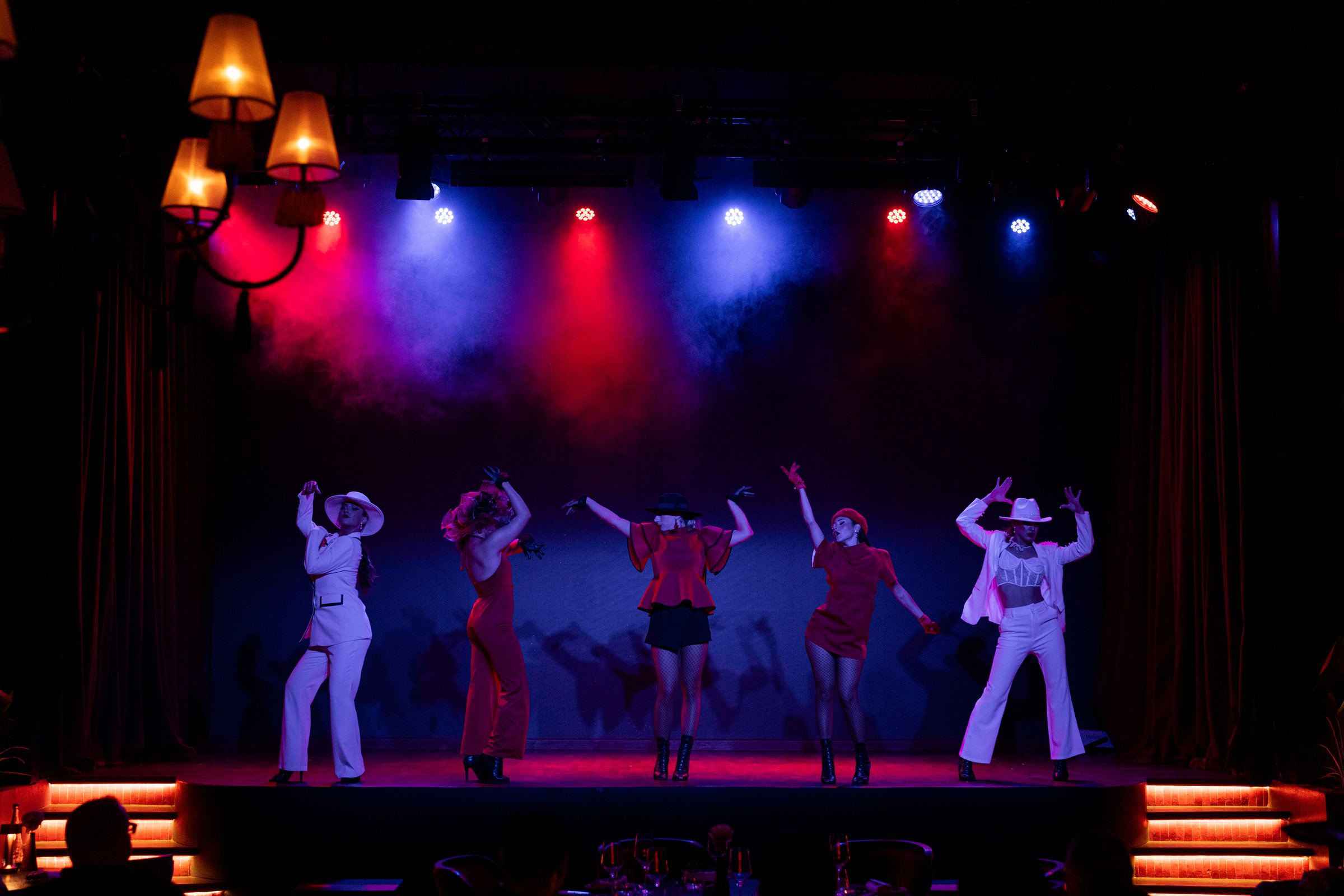 Dancers performing on the Buddha-Bar Agadir stage